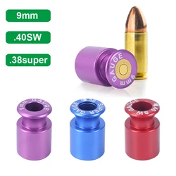 Tactical Ammo Checker 9mm/.38Super/.40SW Headspace Gauge Cartridge Gauge for Reloading Measuring Instrument