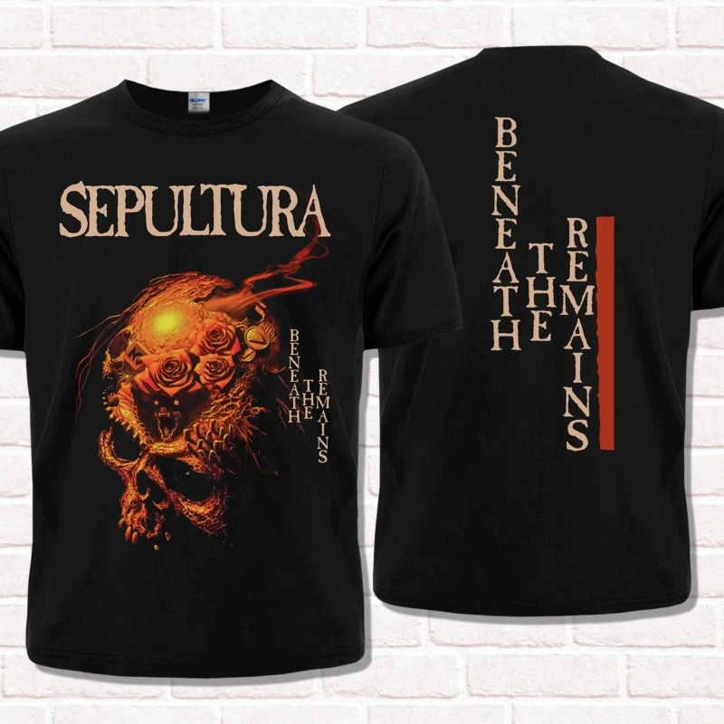 

American Retro Beating Death Metal T-shirt Men's T-shirt Summer New Retro Fashion Men's and Women's Streetwear