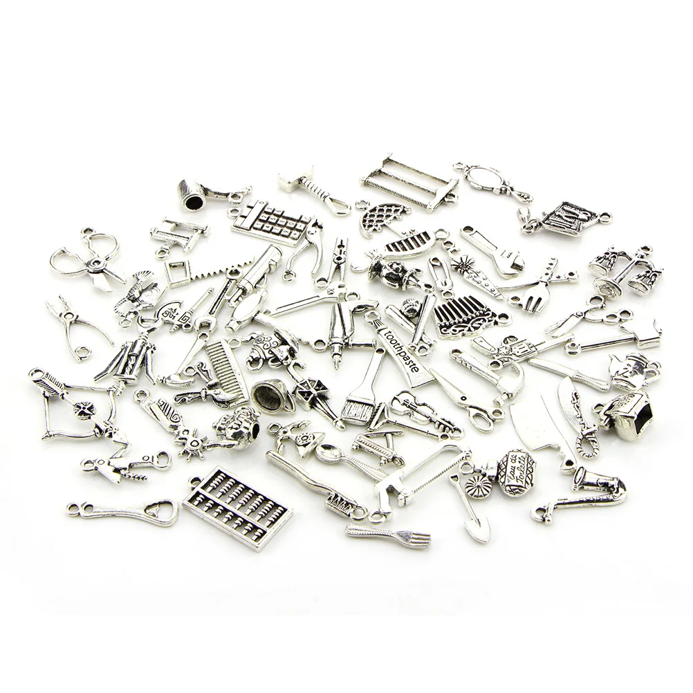 

65pcs Pendant Charms for Necklace DIY Materials Diy Pendant Charms Bracelet Earrings Decor Jewelry Making Supplies