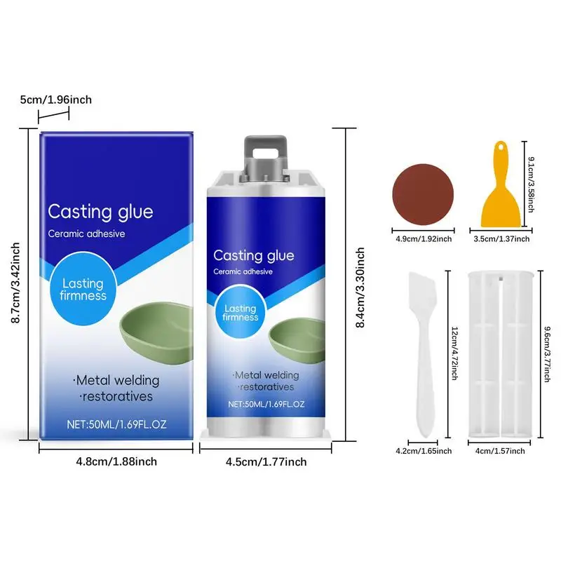 Lijm voor keramische reparatie Metaalkleefstof Sterk waterdicht Cement Bestand tegen hoge temperaturen voor meubels Badkamervloeren