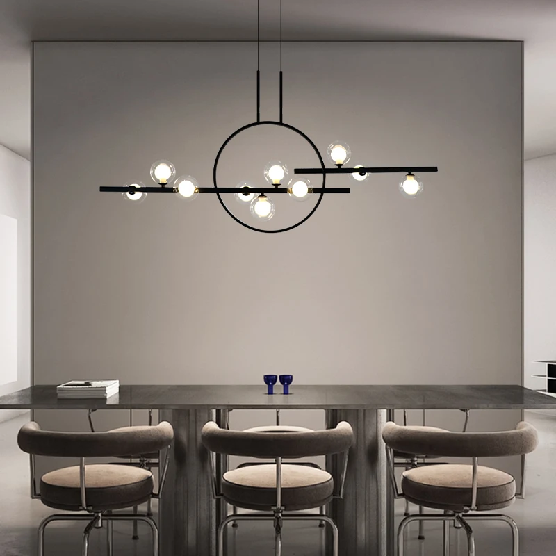 Pendant Light Dinning Room Light Modern Chandelier  Painted Glass Nordic Ceiling Hanging Lamp For Kitchen Island