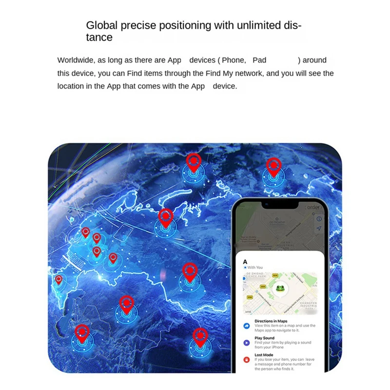 Pelacak GPS Mini Tag pintar untuk IOS temukan aplikasi saya pencari lokasi Global antihilang untuk Dompet kunci hewan peliharaan mobil pemasangan mudah digunakan