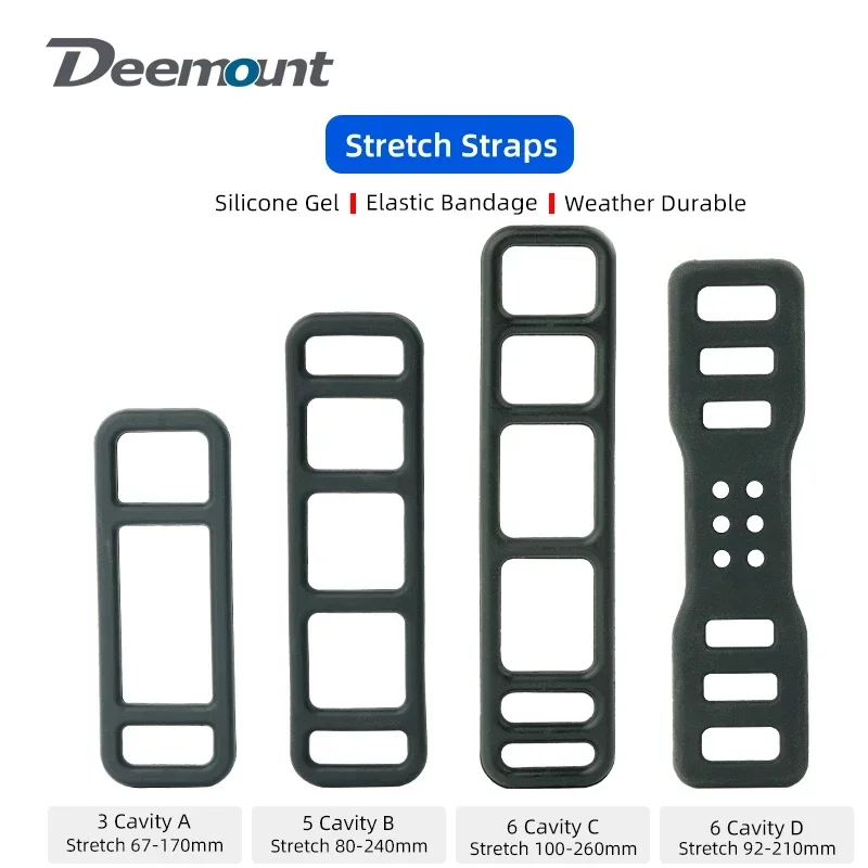 Gel Band for Bike Handlebar Headlight Rear Lamp Install Torch Holder Auto Mirror DVR GPS Camera Bungee Stretch Rubber Straps view 2