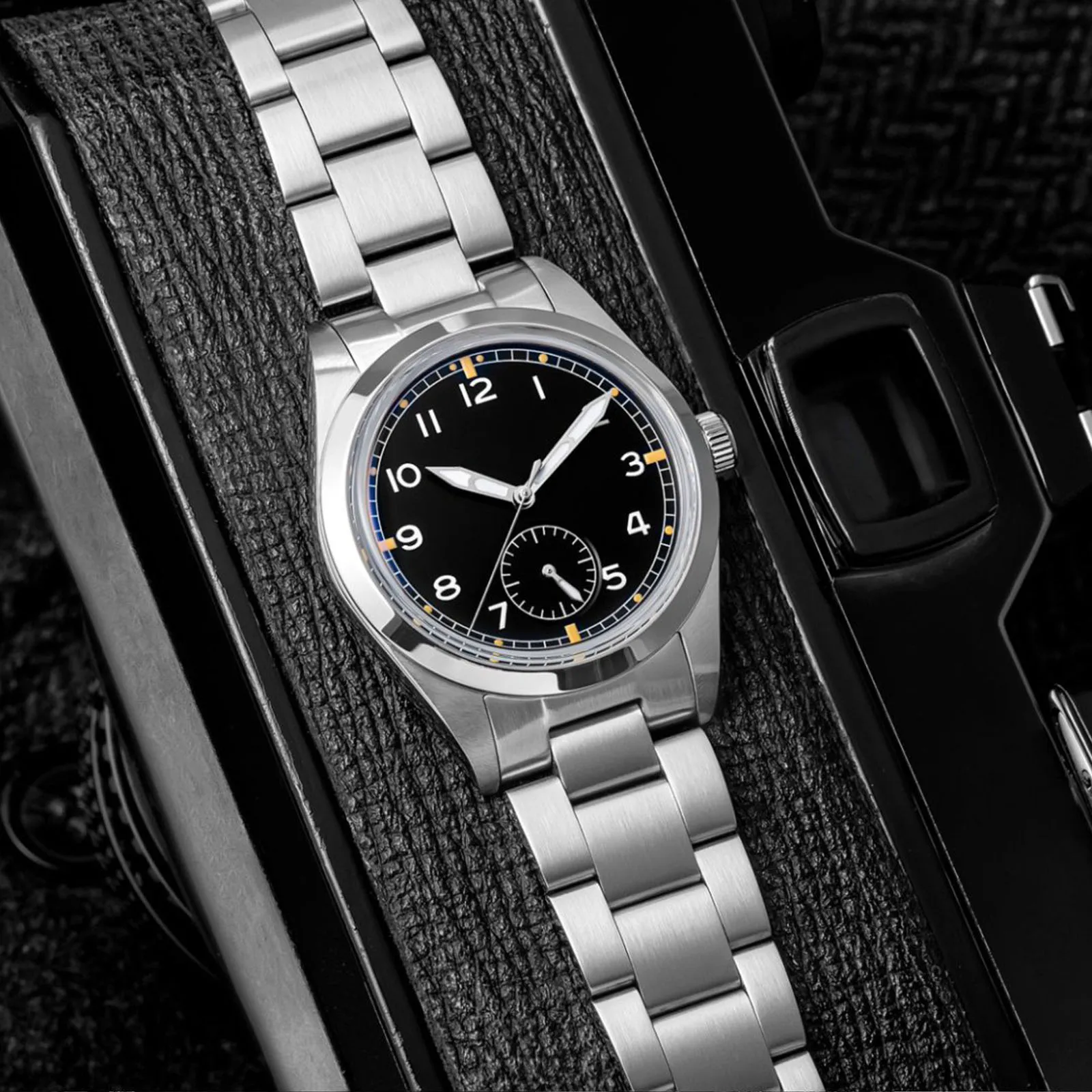 

ADDIESDIVE Stainless Steel Japan VH60 Quartz Watch Bubble Mirror Glass C3/BGW9 Super Luminous Watches 100M Waterproof Wristwatch