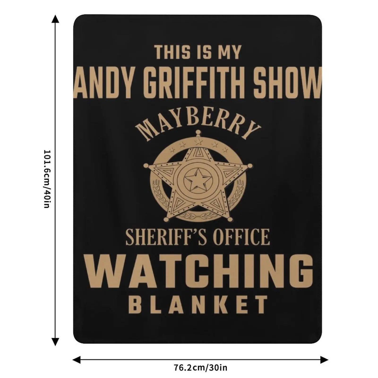 This Is My Andy Griffith Show Watching Blanket Funny Retro TV Throw Blanket Anti Shedding Soft Fuzzy Blanket for Home view 6