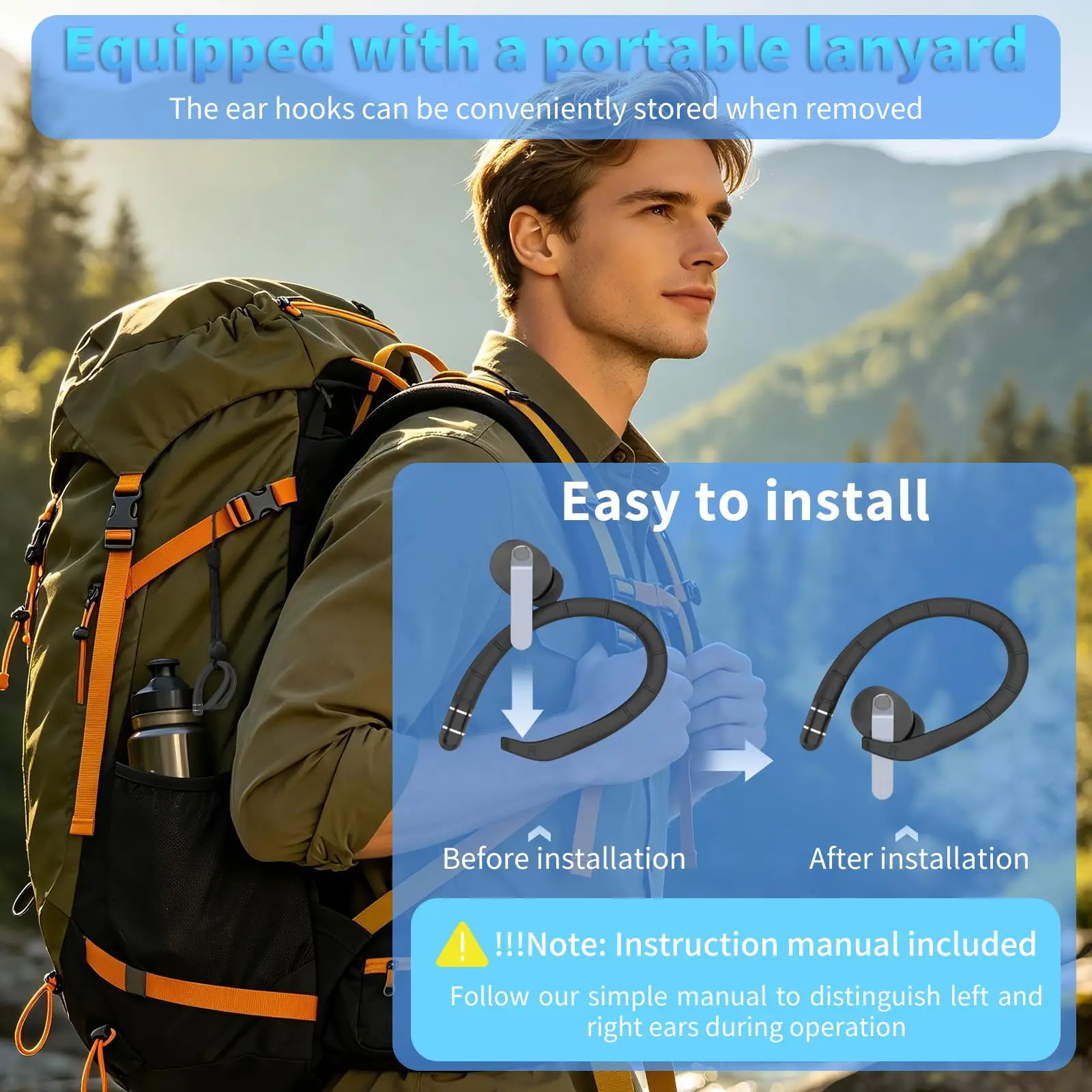 Anti-Verlust Silikon-Ohrbügel für Samsung Galaxy Buds 4 Pro & Buds 4 Memory Titan-Legierung Ohrbügel Lanyard-Riemen Zubehör – Detail 3