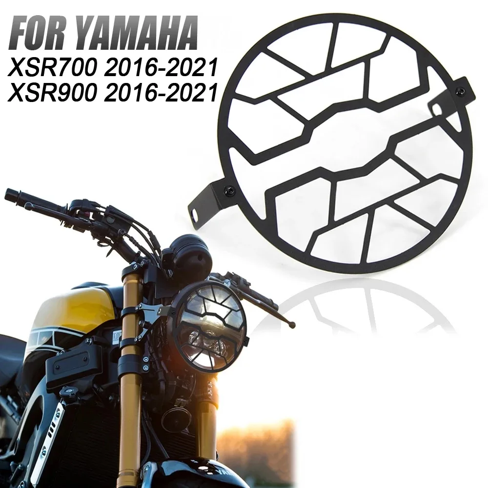 

For Yamaha XSR700 XSR 700 900 XSR900 2016-2023 Motorcycle Headlight Protector Headlight Shield Guard Headlamp Mesh Grille Cover