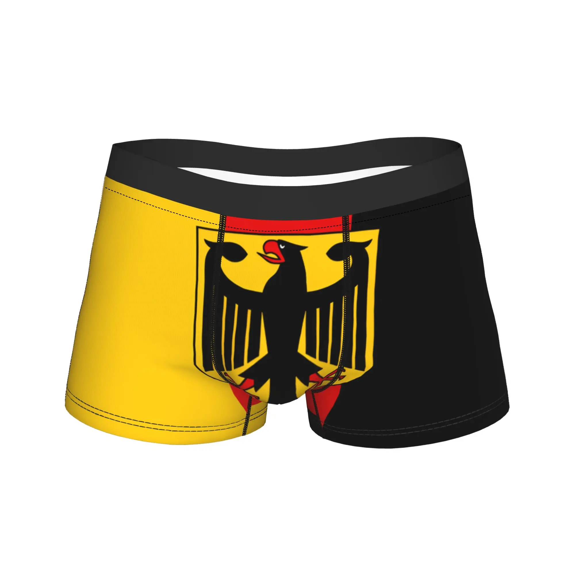 Vintage German Flag with Federal Eagle Boxershorts Pouch Underwear Trenky Customs Shorts Briefs Males Panties Plus Size 2XL