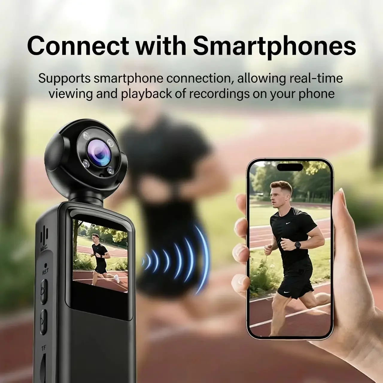 1080P HD Action Camera Handheld & Pocket Portable for Outdoor Sports & Cycling Night Vision Electronic Image Stabilization