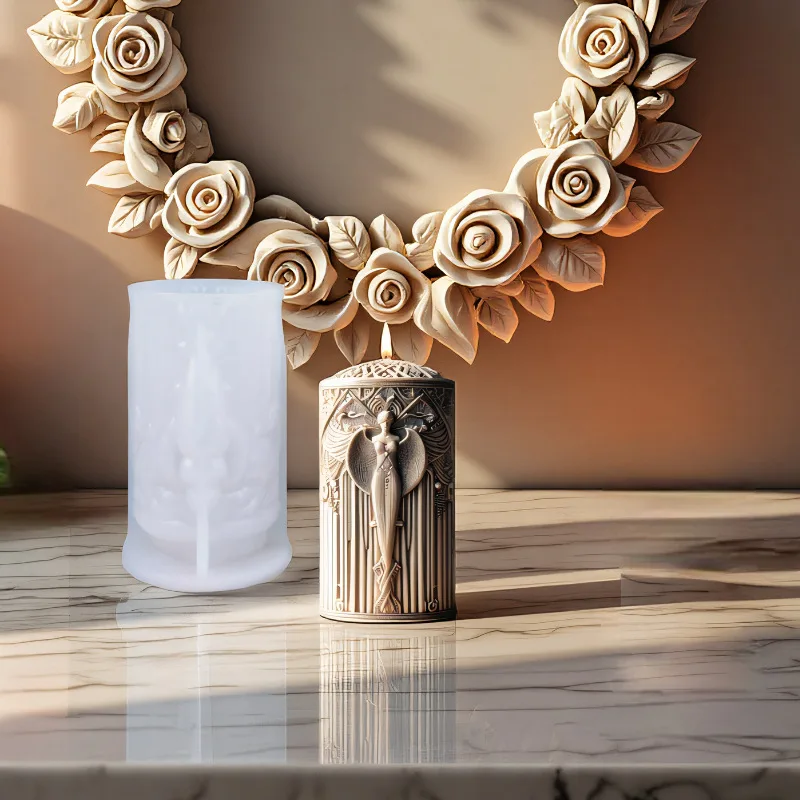 Statue de déesse sans bras, moule en Silicone, bricolage, Portrait artistique, modélisation, plâtre, résine, moules à bougies pour la fabrication de bougies, fournitures