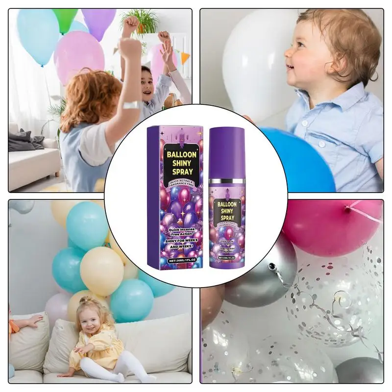 High Shine Balloon Spray Glossy Finish Spray For Balloons Balloon Shine Glow Spray Ensures Longevity Vibrancy And Elegant