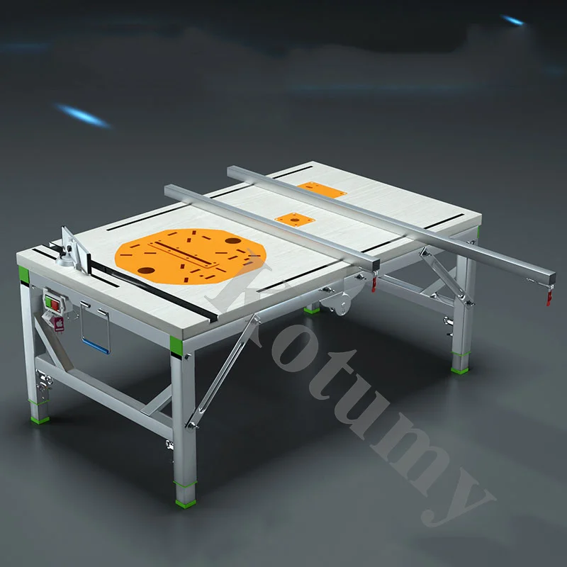 6 In 1 Woodworking Saw Table Dust-free Push Table Precision Saw Stainless Steel Folding Worktable Multi-functional 80*120CM