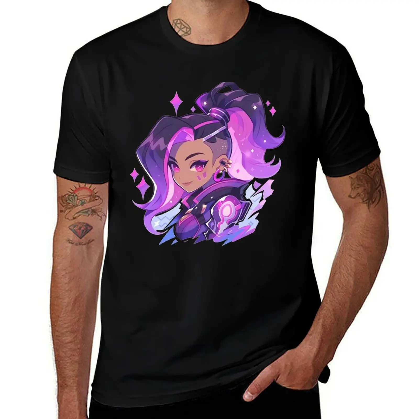 

Cute Sombra T-Shirt men t shirt cotton 100% t shirt for man 100 percent cotton T-Shirt