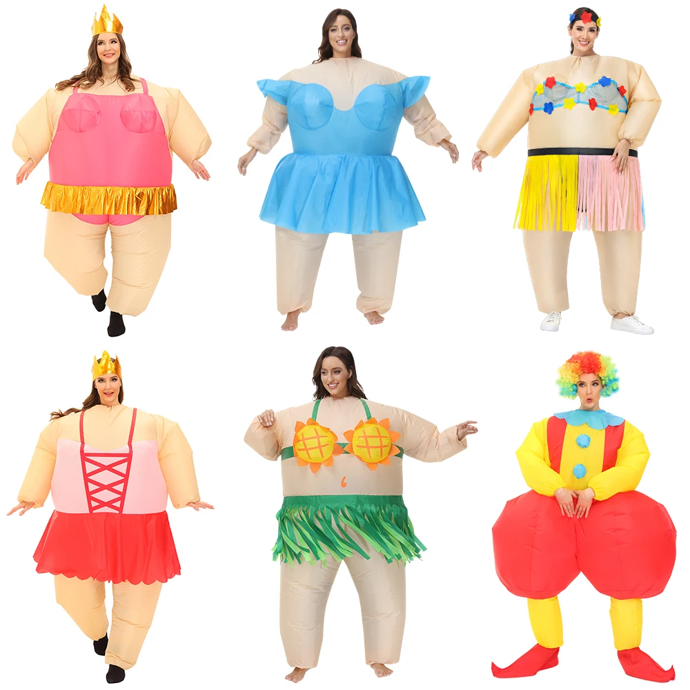 

Adult Sumo Ballet Clown Inflatable Costumes Purim Halloween Christmas Anime Cosplay Costume Scary Mascot Party Dress Funny Suit
