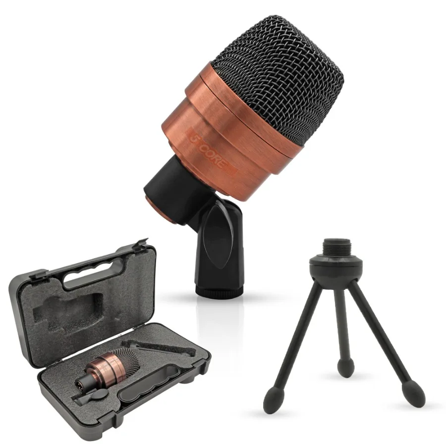 

Tom Mic Wired Cardioid Bass Drum Microphone Kit High SPL Instrument Microfono w XLR Connection 5 Core Tom XP COPPEREX
