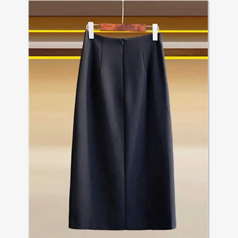 

Women's High Waist Slim A-Line Party Jupe Elegant Celebrity Midi Faldas 629P Autumn New Luxury Flower Beading Sequin Skirt Sexy