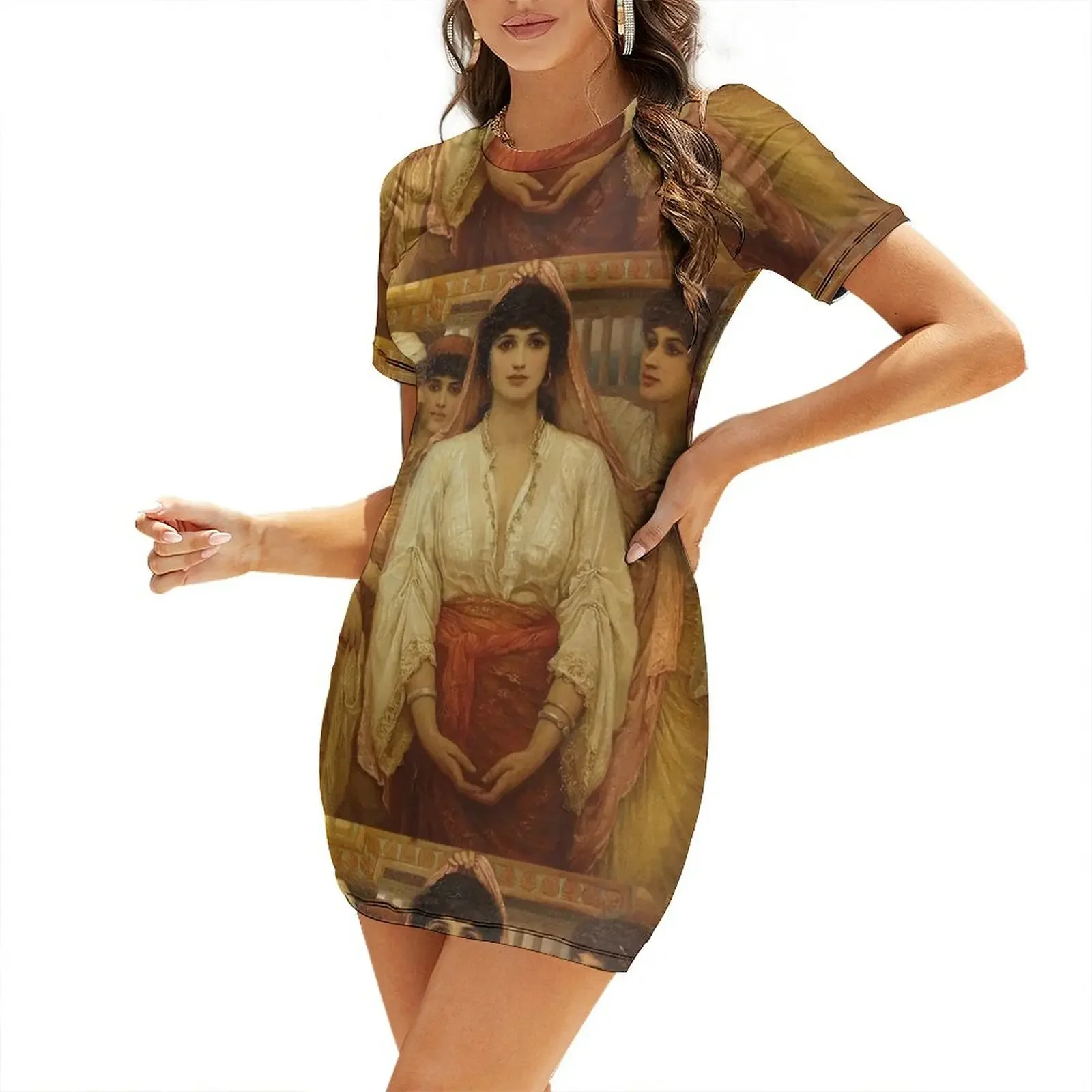 Queen Esther - Kate Gardiner Hastings Vestido de manga corta, vestidos de fiesta para mujer, vestidos casuales, vestidos de verano para mujer, vestido