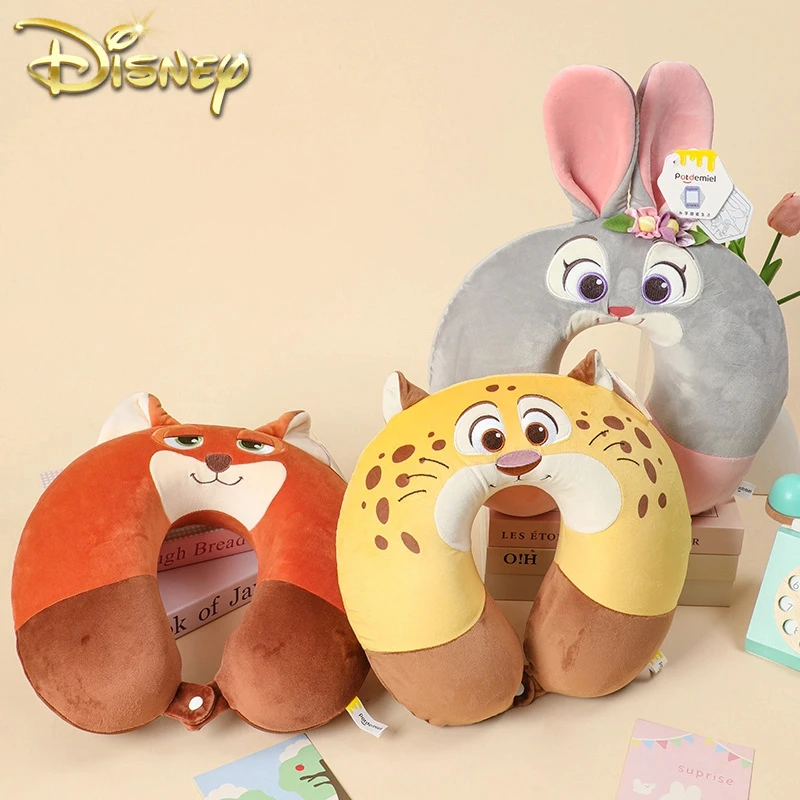 

Potdemiel Disney Zootopia мультфильм U-образная подушка мягкая аниме Джуди Ник Clawhauser дорожная подушка для сна офисные удобные подарки