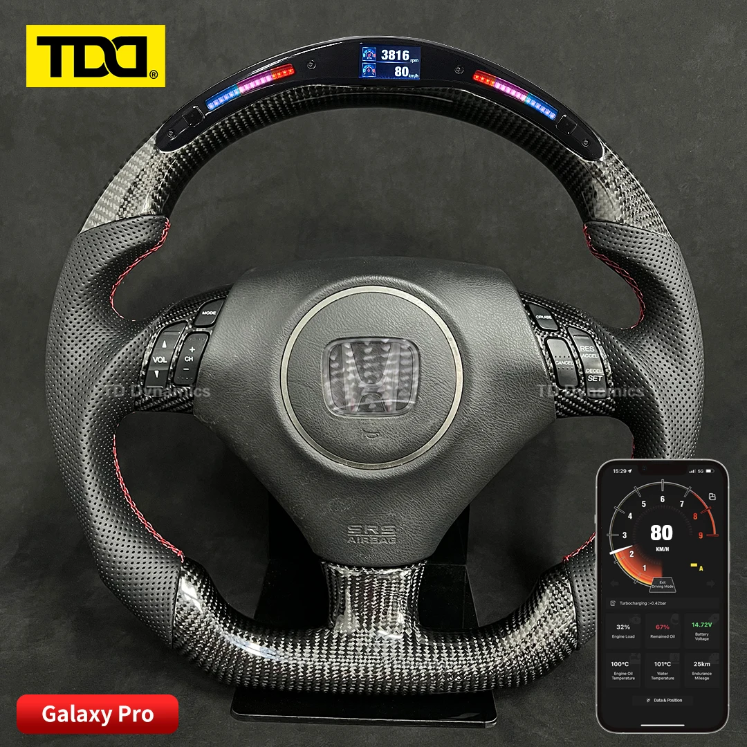 

TDD Carbon Fiber customized smart Galaxy pro LED Steering Wheel for Acura