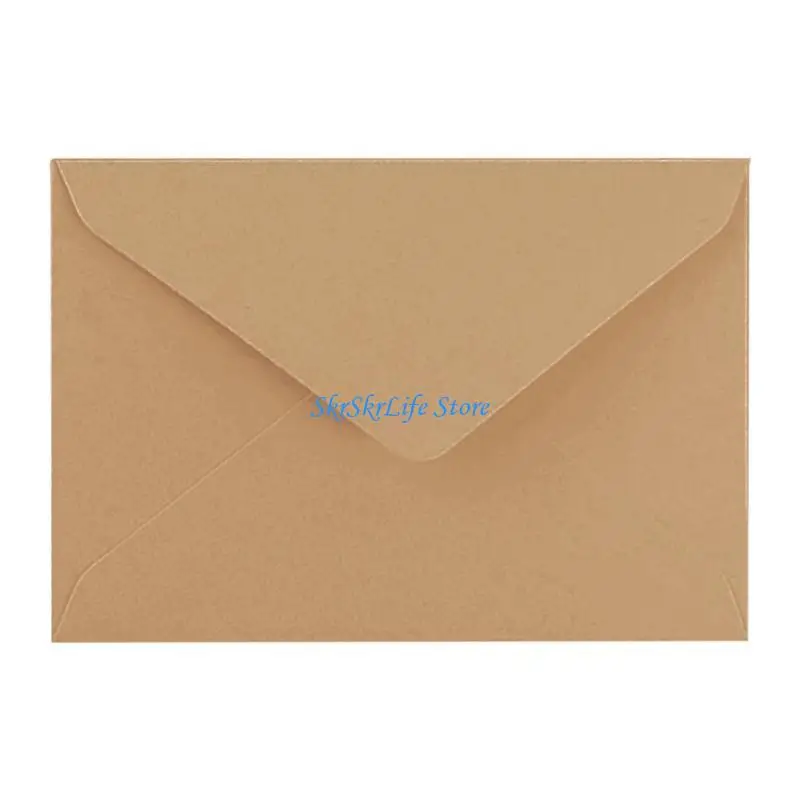 

E65E Blank Envelopes Thank You Cards Handmade DIY Envelope for Birthday Party Inivitation Baby Shower Office Greeting Card