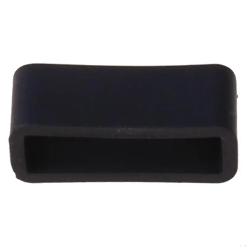 vivosmart 시계 밴드 루프 실리콘 스마트 워치 팔찌 버클 방수 시계 파스너 링 커넥터 블랙 용 Y88b