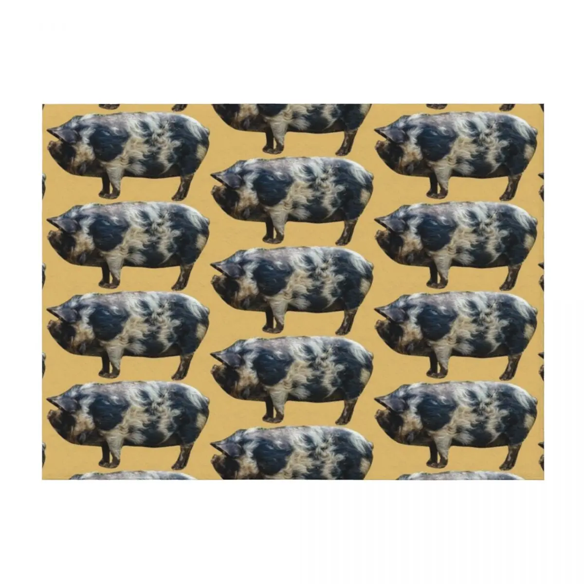 

KuneKune pig Throw Blanket heavy to sleep blankets and throws Hairy Soft Plush Plaid Blankets