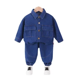 New Spring Autumn Baby Clothes Suit Children Girls Clothing Fashion Boys Jacket Pants 2Pcs/Sets Toddler Casual Kids Tracksuits