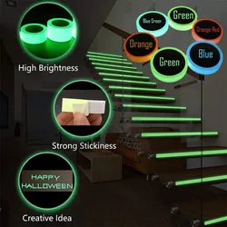 Luminous Tape 3 Meters Self-adhesive Sticker Photoluminescent Glow In Dark DIY Warning Ground Light Reflective Fluorescent Tape