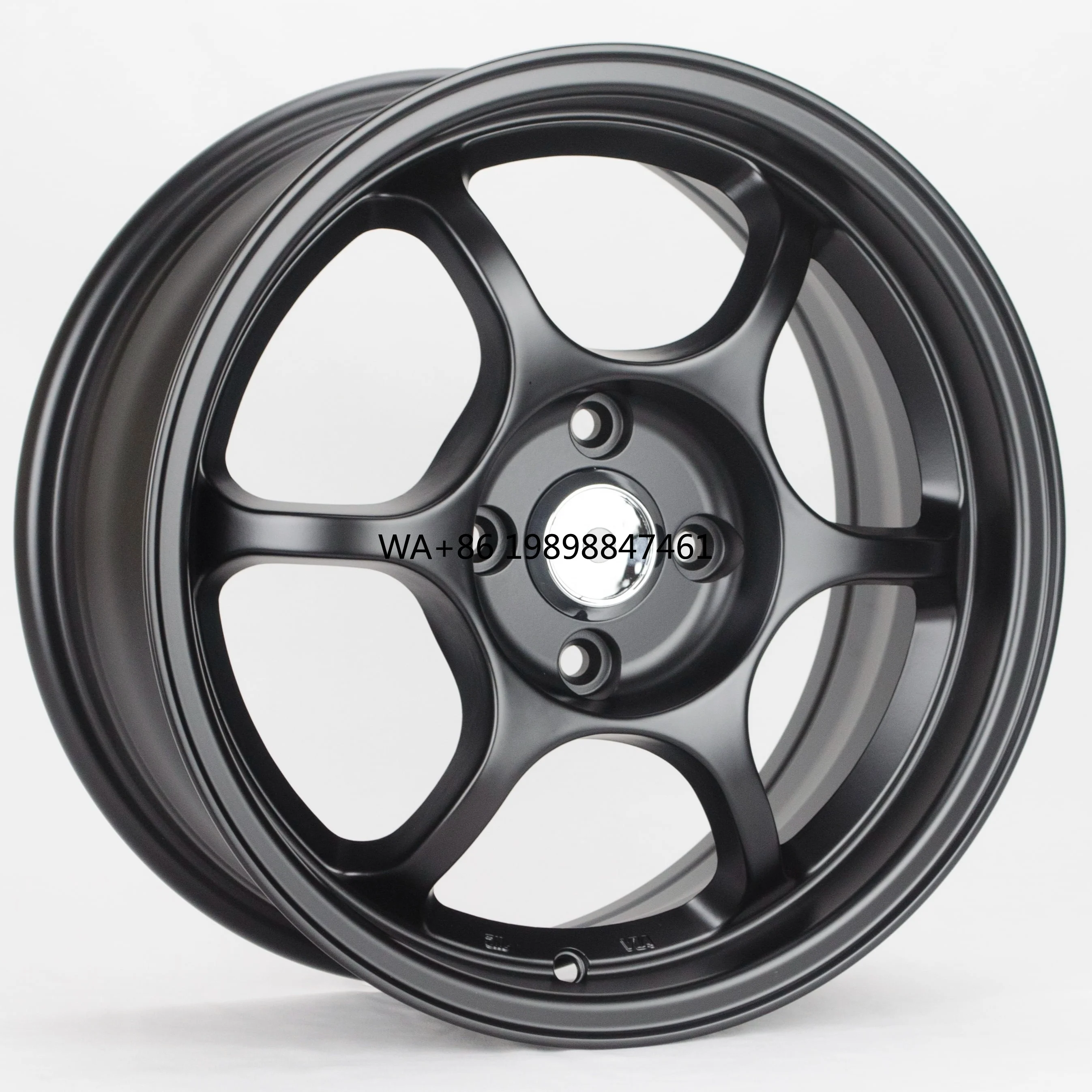 

15 Inch PCD 4*100 Passenger Car Wheels With White and Matt Black Finish Fit for All Kind of Car Make