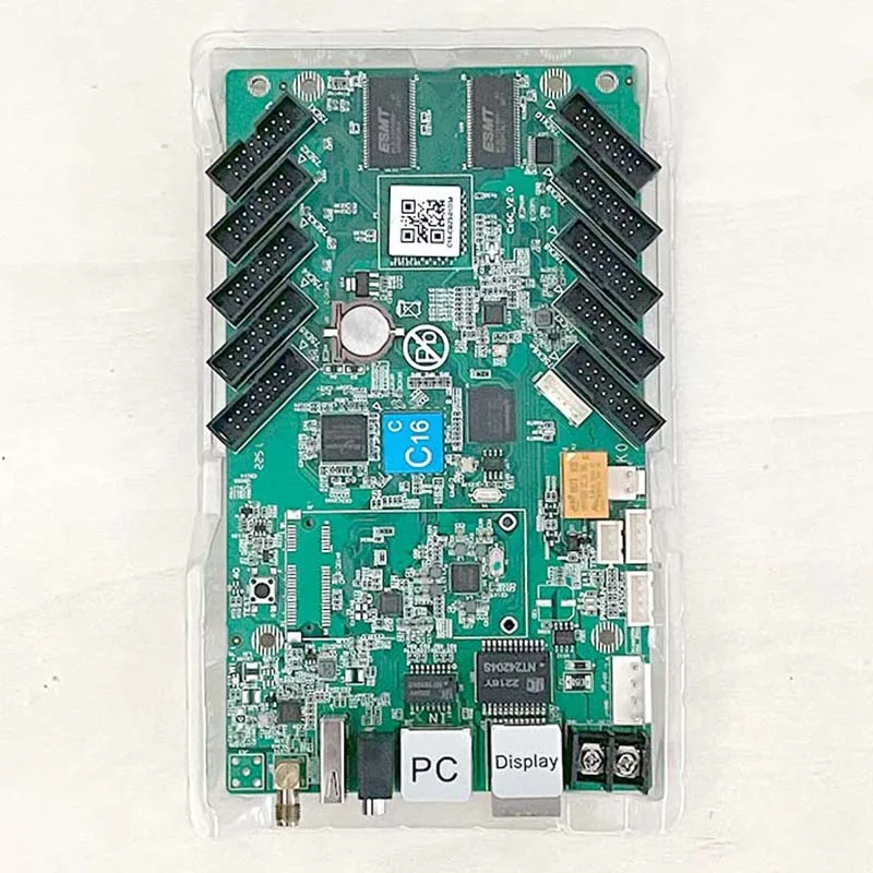 Huidu HD-C16C Ethernet USB WiFi Port 4G Graphics Card Indoor RGB Module HUB75 Full Color LED Display Screen Video Control Card
