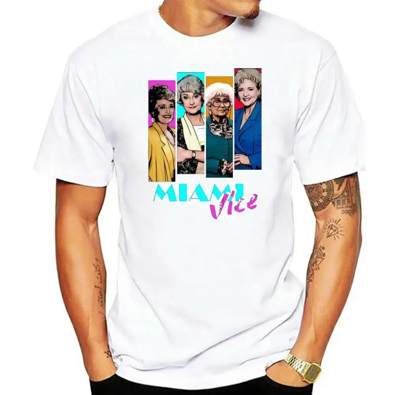 Squad Goals The Golden Miami Vice T-Shirt Golden Girls Shirt Short Sleeve S-3XL Cotton Fashion Plus Size Tee Shirt