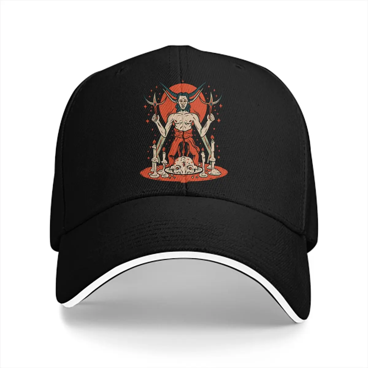 

Step into the Serpent's Spell Unisex Baseball Caps Peaked Cap Horrible Hell Devil Sun Shade Hats for Men Women