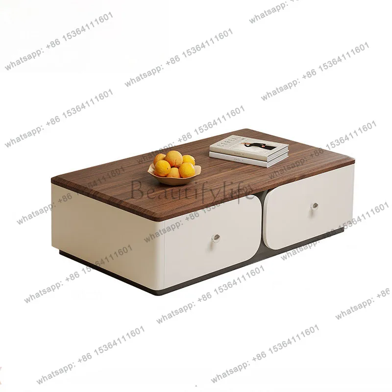 LJY Luxury Aesthetic Coffee Tables Italian Modern Display Vintage Side Table Nordic Storage Mesa De Centro Living Room Furniture