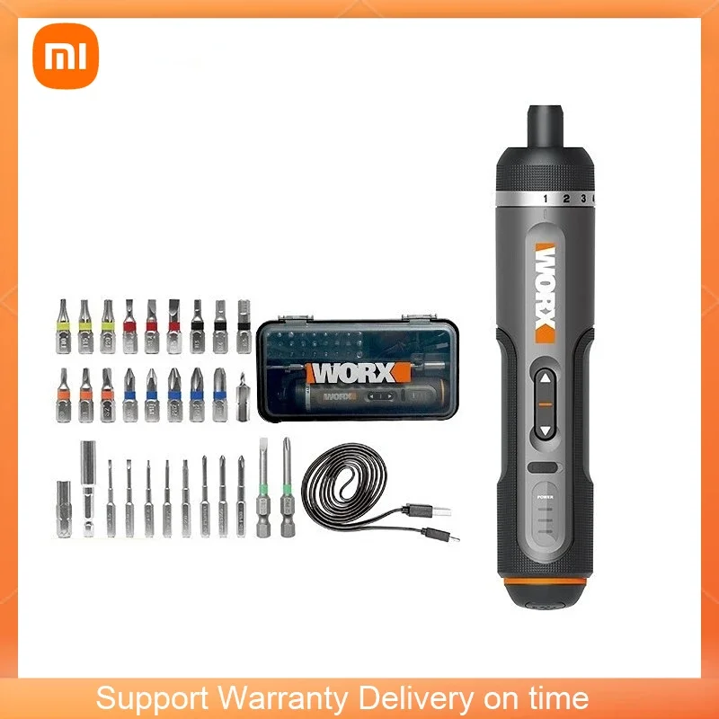 

Xiaomi Mijia WORX 4V Mini Electrical Screwdriver Set WX242 Smart Cordless Electric Screwdrivers USB Rechargeable Handle 30