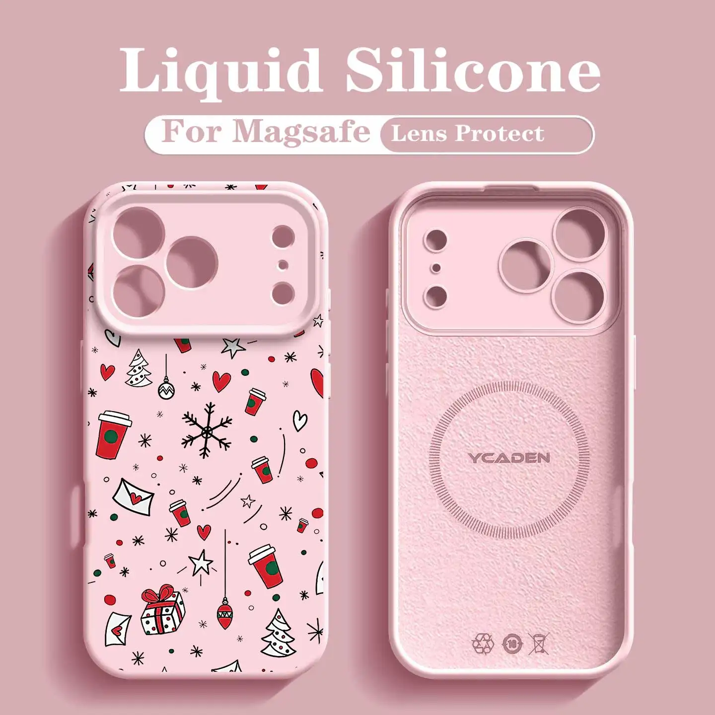 Cartoon Christmas Gift Soft Silicone Phone Case For Samsung Galaxy S26 Plus S26 S25 S24 S23 Ultra Wireless Charge Magnetic Cover