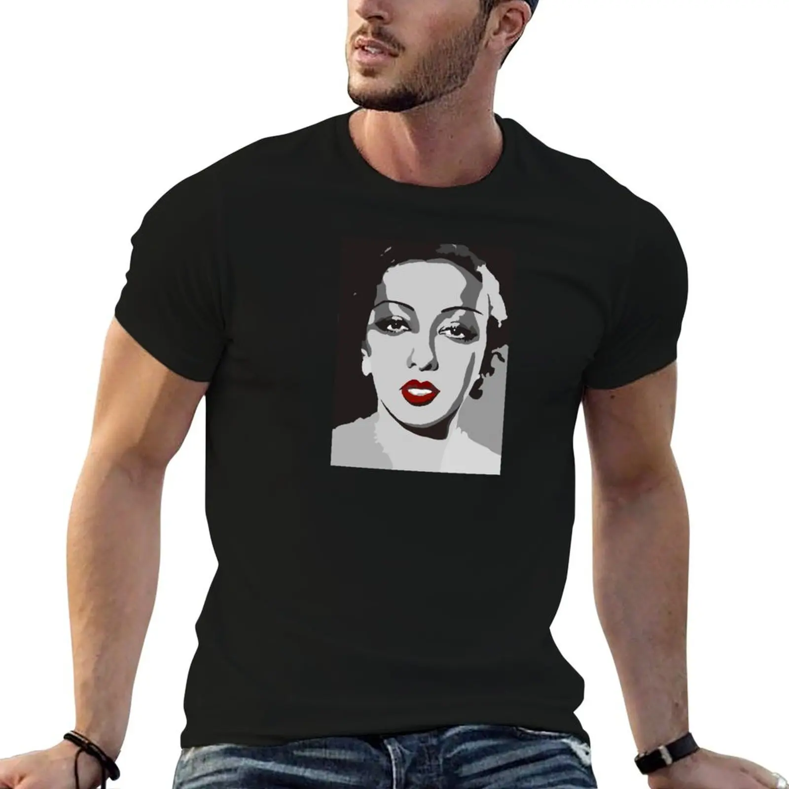 

man t oversize shirts shirt Josephine T-Shirt anime Baker, Zou t Zou cotton