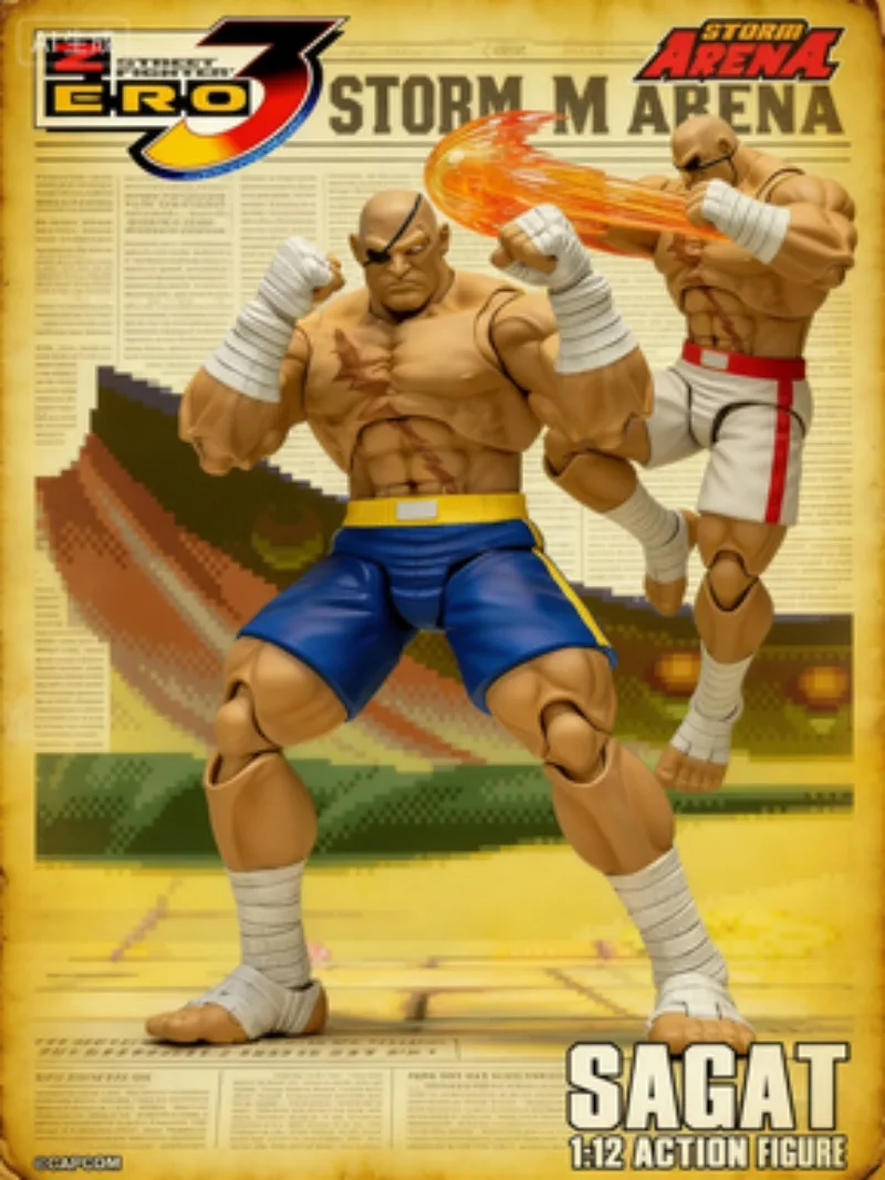 

Spot SaleIn stock Original Storm Toys ST ARENA3 1/12 ARENA Sagat Character Mol Toy Gift Collection Collectible Mol Decorationin