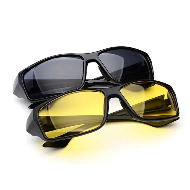

FOENIXSONG Night Vision Sunglasses Women Men Yellow Lens Gray Driving Cycling Fishing Outdoor Sports Sun Glasses