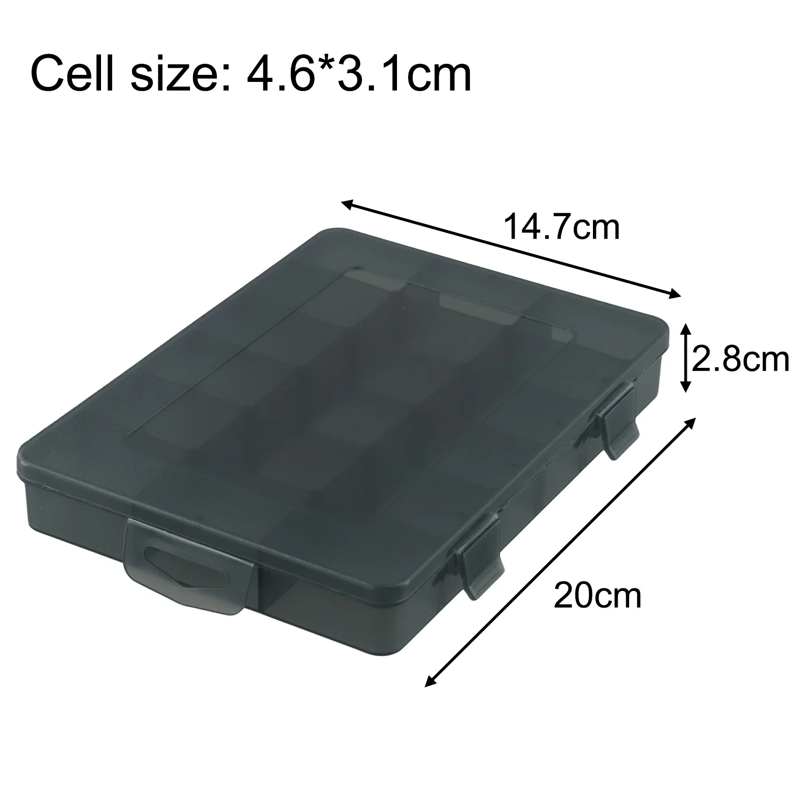 Drill Bit Grid Box Electronic Component Box Classified Storage Impact-resistant Engineering Plastic For Handicrafts