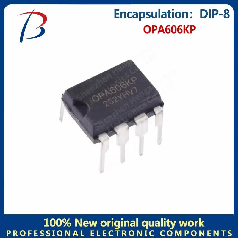 1PCS  OPA606KP Inline DIP-8 operational amplifiers Silkscreen OPA606KP