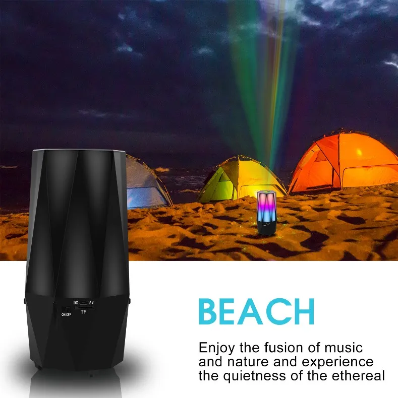 Smart Led Table Lamp 7 Color Dazzling LED Red Green Aurora Indoor Outdoor Led Laser 2-in-1 Night Light