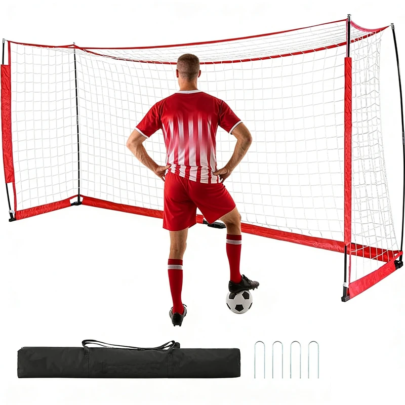 Wholesale High Quality  Outdoors Training Equipment Portable Folding Pop up Soccer Goal  with Carry Bag for Training & Practicep