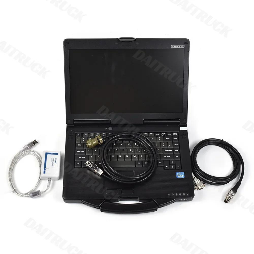 For MTU DIAGNOSTIC KIT USB-to-CAN Diasys 2.74 MEDC ADEC Full Kit diesel engine diagnosis scanner tool+CF53 laptop