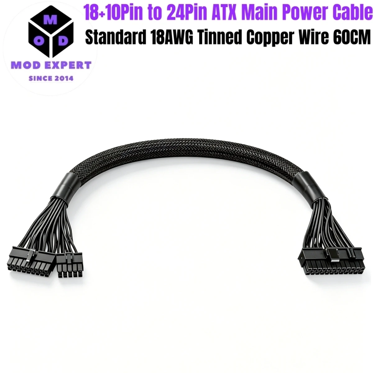 

18+10Pin to 24Pin ATX Main Motherboard Power Cable for Corsair RM850, RM750, RM650, RM550, RM450, RM GOLD (2021) Type 4 Modulars
