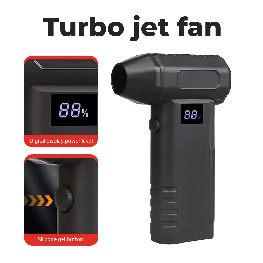 1000000 RPM turbofan, brushless motor, powerful. Turbo jet fan