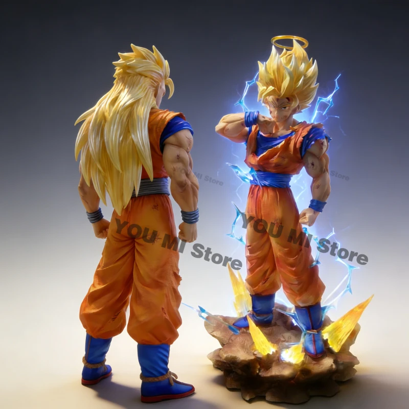 

В НАЛИЧИИ: Фигурка Гоку (Сон Гоку) из аниме Dragon Ball SSJ2, 34 см/13,39 дюйма, модель коллекционная, игрушка, подарок