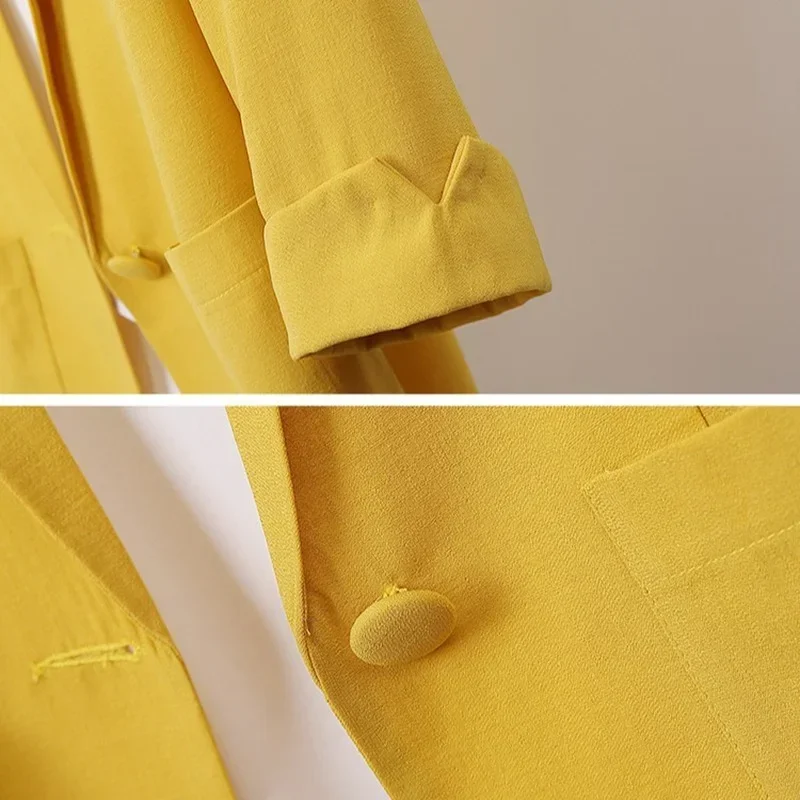 Women\'s Jackets Spring Summer 2024 Korean Version of Cotton and Linen Suit Jacket Loose Casual Fashion Female Blazer Z342
