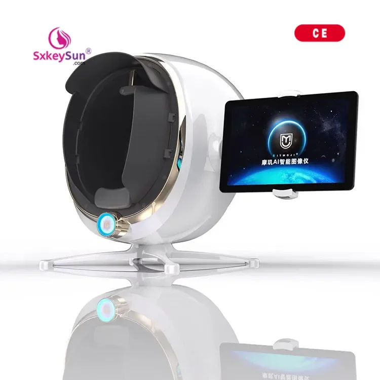 Máquina analizadora de piel 3d 4d, sistema de 6 idiomas, analizador Facial inteligente con pantalla Lcd de 12,7 pulgadas, gran oferta