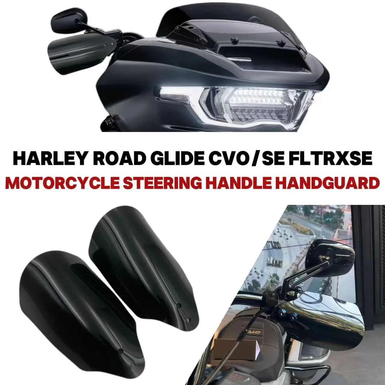 

Для Harley Davidson Road Glide CVO/SE FLTRXSE 2023 2024 2025 мотоциклетная ручка рулевого управления, ветрозащитная пластина