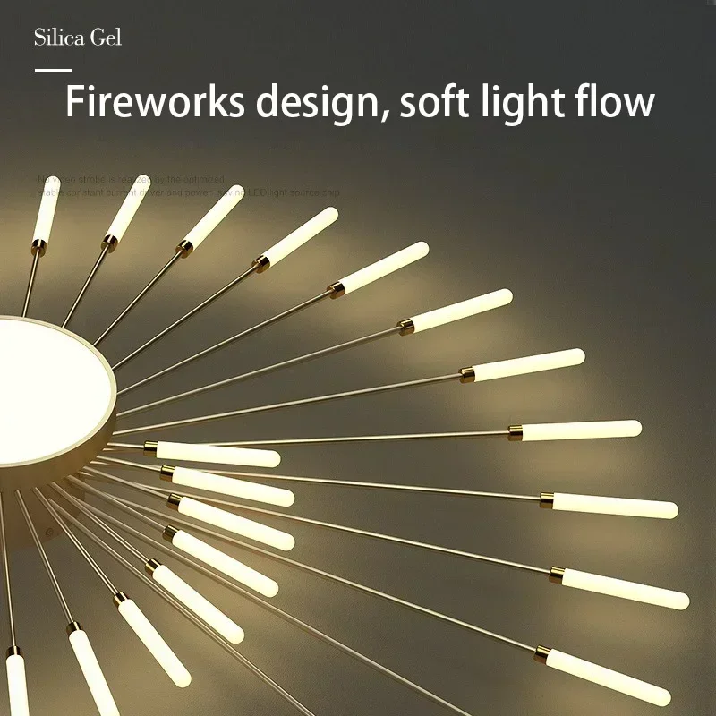 SANDYHA Stylish Modern Ceiling Chandelier Kitchen Lighting Decorative LED Lamps for Nordic Home Bedroom Living Room Unique